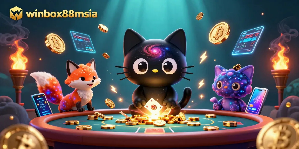 Experience thrilling wins at winbox88msia with vibrant cosmic casino action featuring captivating characters.