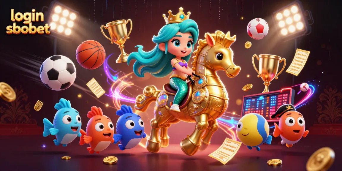 Engage with login sbobet and enjoy dynamic sports betting action in this vibrant 3D casino scene.