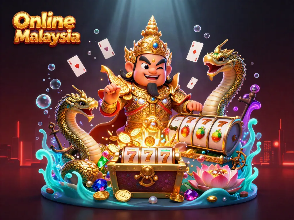 Engage in Online Casino Malaysia atmosphere with vibrant 3D characters and dynamic gaming elements.