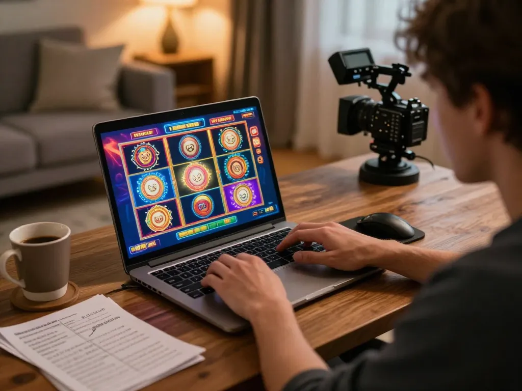 Engaged player strategizing on MM 88 slot games during online gaming session.