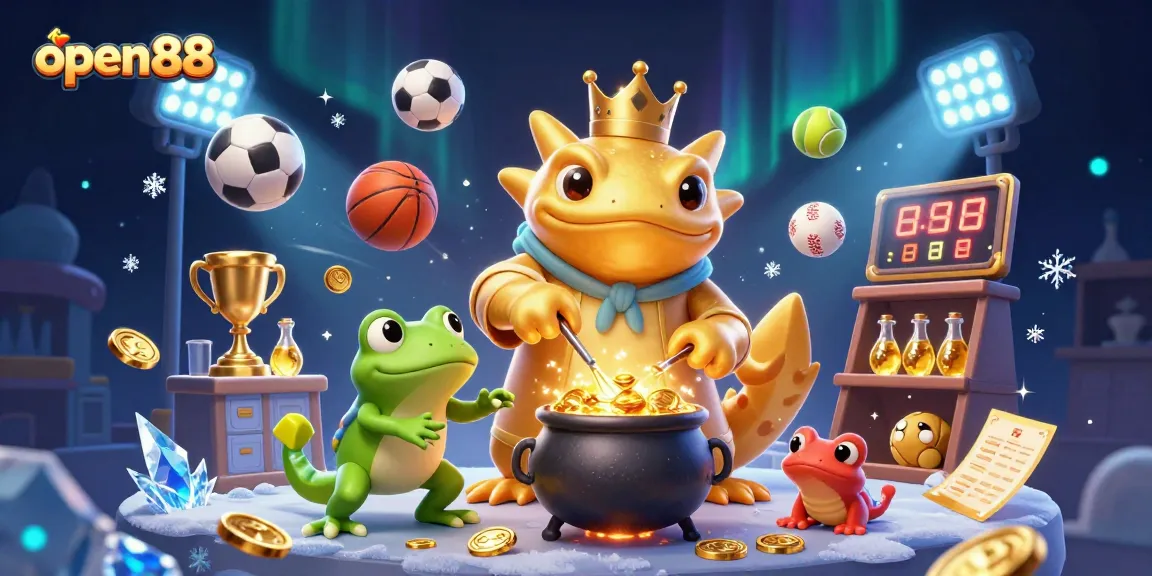 Place bets at open88 while a giant golden salamander transforms metals into gold.