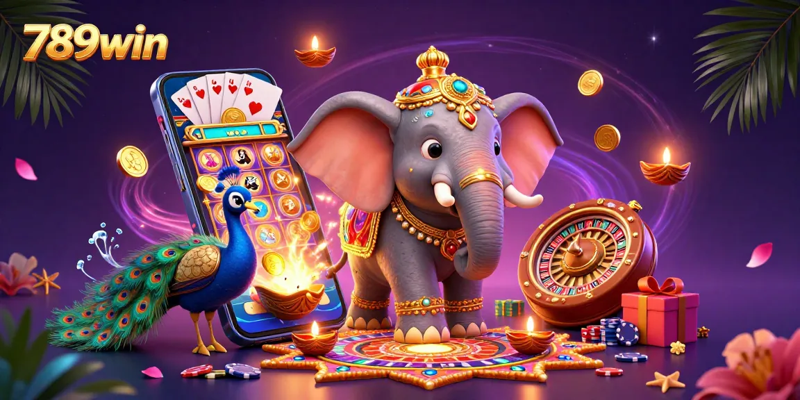 Immerse in the excitement of 789win with animated characters and vibrant casino elements!