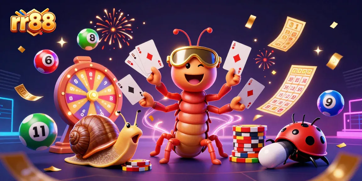 Experience thrilling gaming action at rr88 with an energetic dealer and vibrant casino elements.