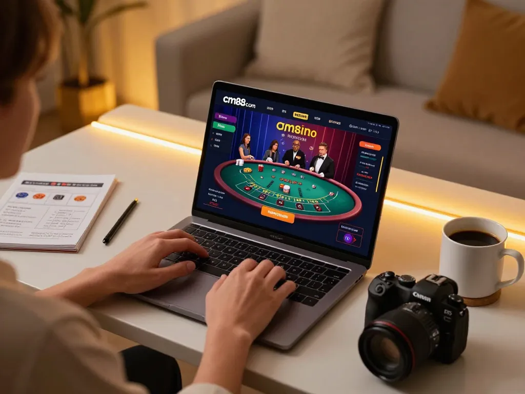 Engage in top casino games at cm88 com with a stylish online gaming setup.