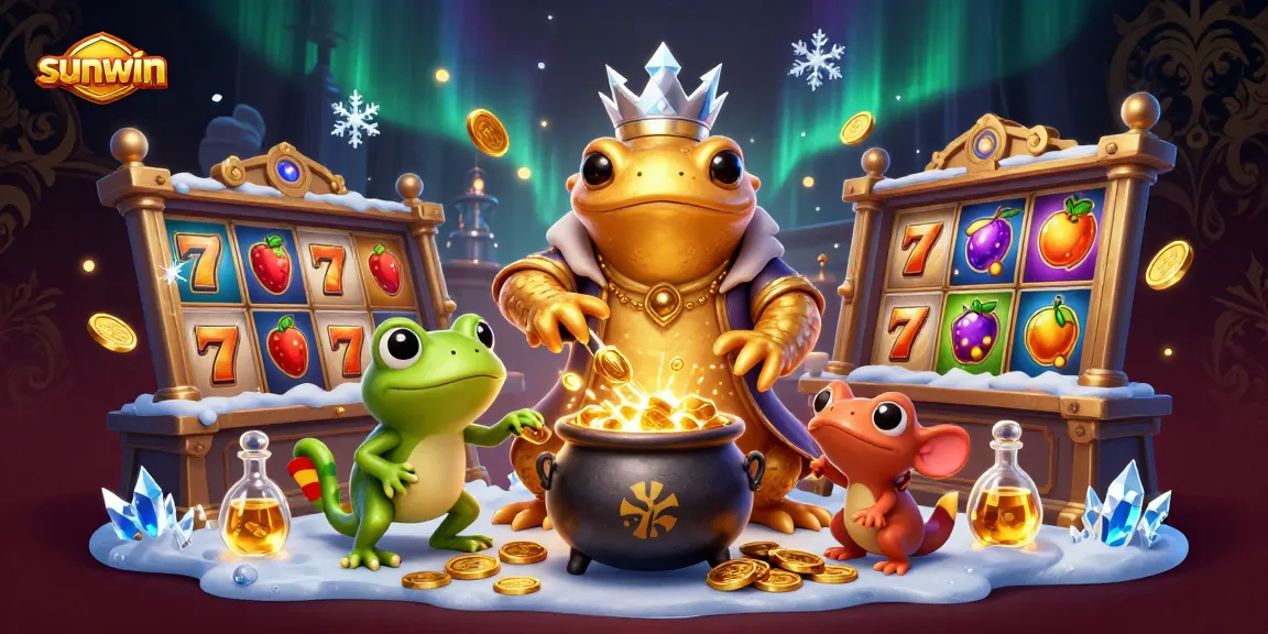 Experience thrilling game action with sunwin as a golden alchemist transforms gold in a vibrant casino setting.