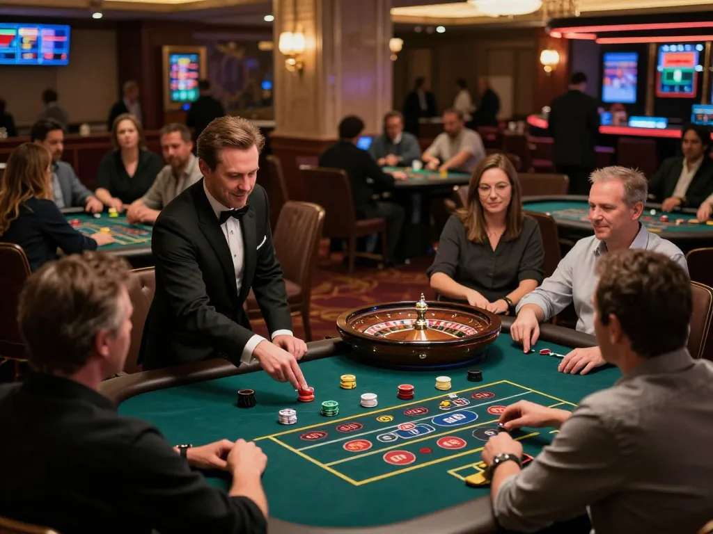 Players enjoying live casino games on PHTAYA with a dynamic roulette table and professional dealers