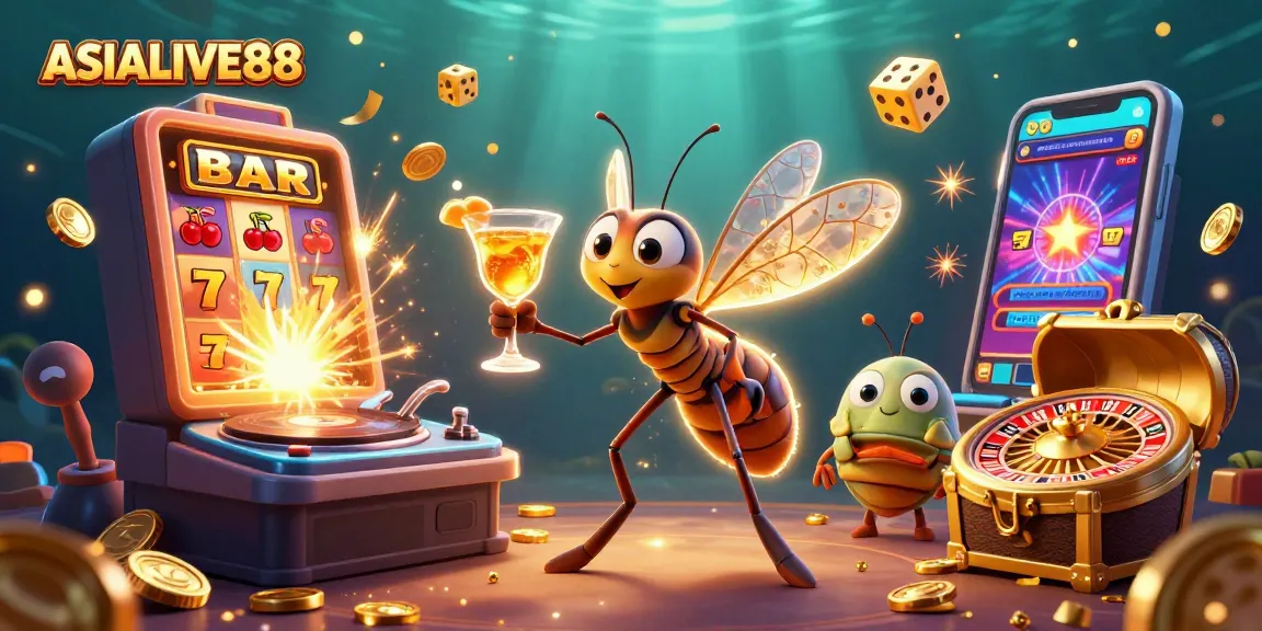 Experience a thrilling ASIALIVE88 gaming adventure with lively casino characters and visuals.