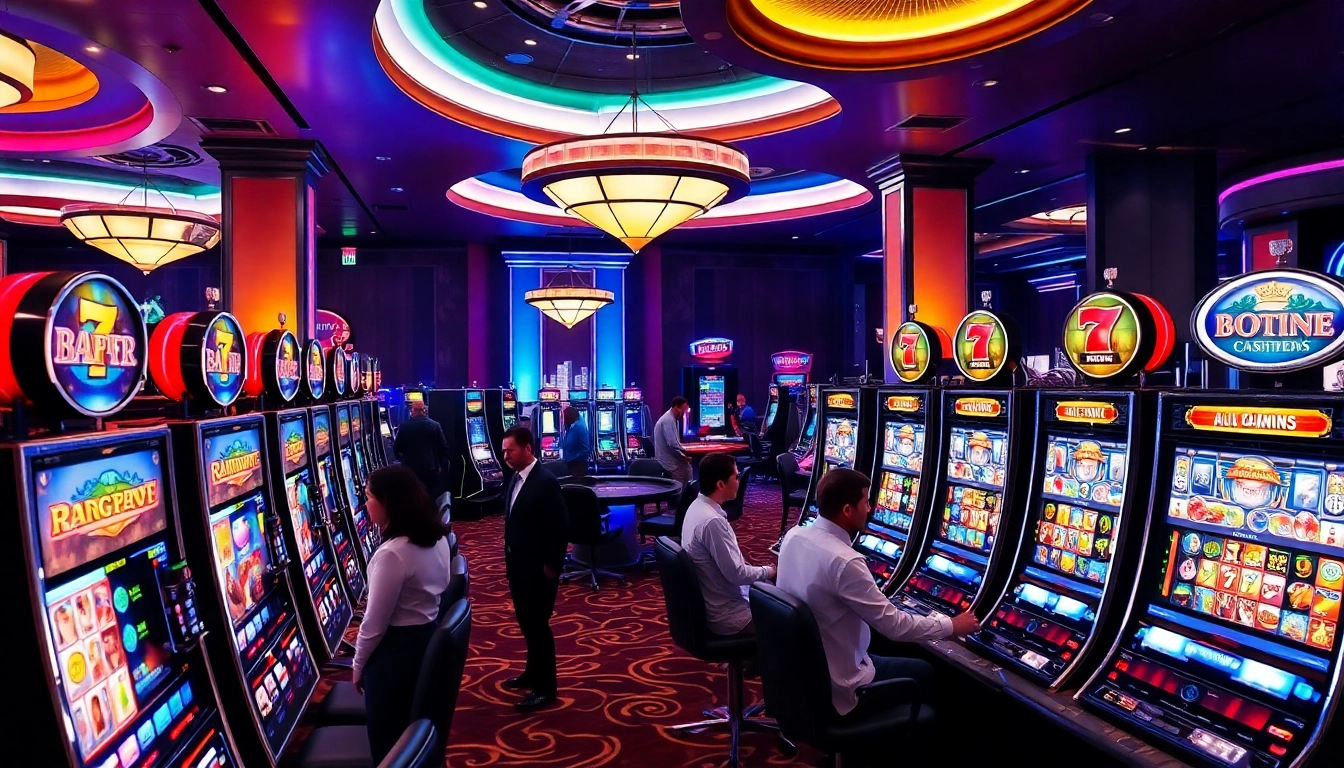 Experience the thrill of winning on slot gacor machines in a vibrant casino environment.