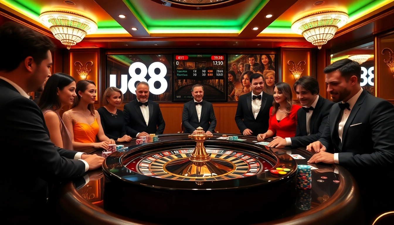 Join the action at uu 88's high-stakes poker game showcasing thrilling gameplay and vibrant casino atmosphere.