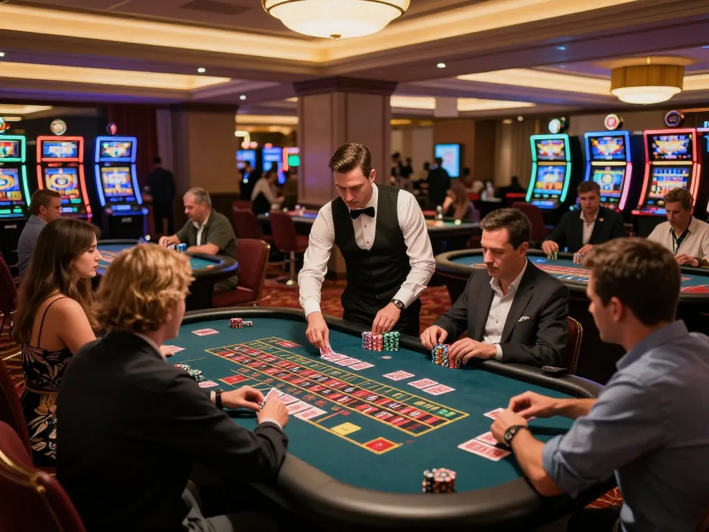 Experience thrilling gameplay at tip88 casino with players engaging at roulette tables.