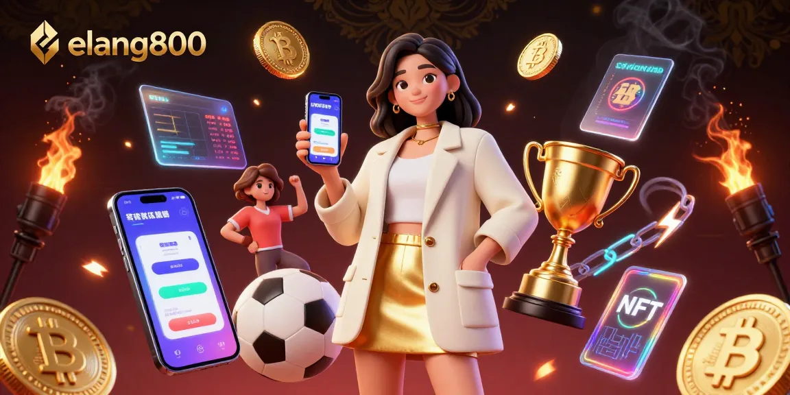 Engage with elang800's exciting sports betting experience featuring vibrant characters and crypto elements.