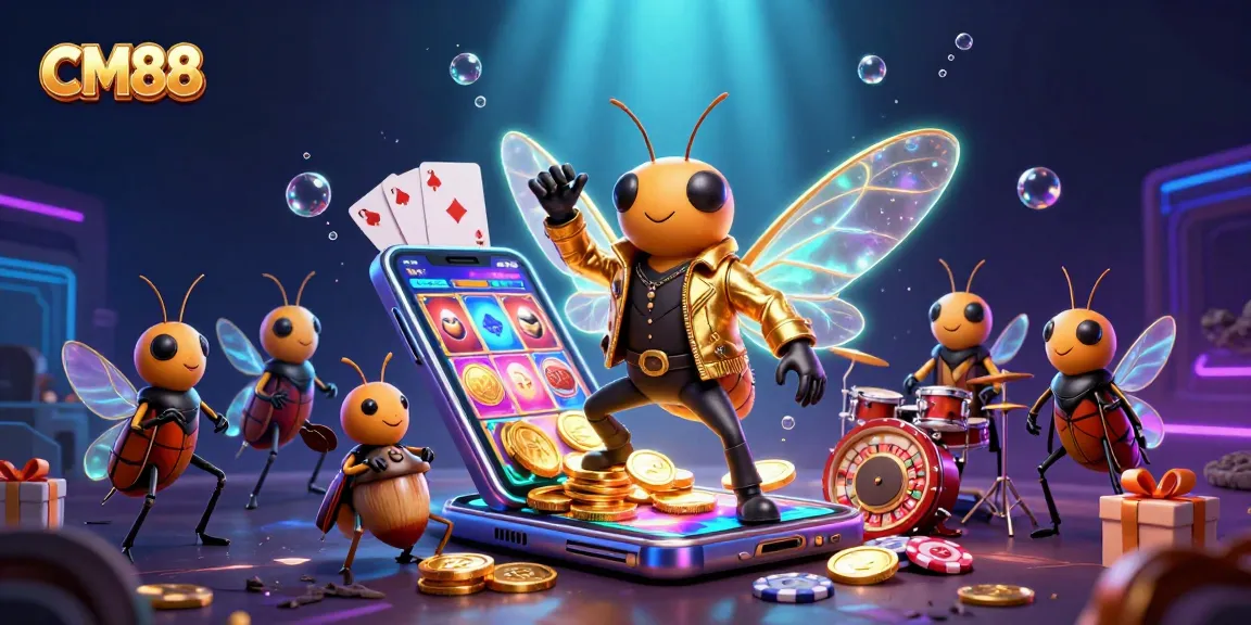 Spin into excitement with CM88's vibrant casino scene full of lively characters and thrilling gameplay.