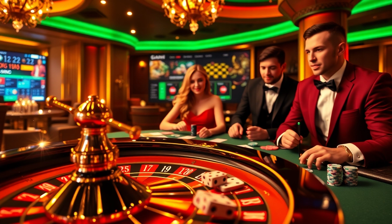 Experience excitement at https://bem88.com with engaging roulette and poker games, vibrant chips, and cards.