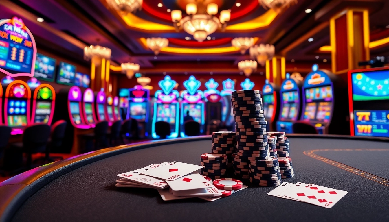 Experience high-stakes gaming excitement with OKATM's vibrant online casino interface.