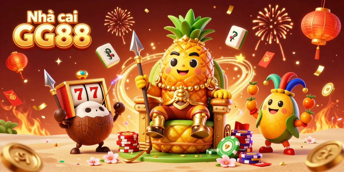Engage with Nhà cái GG88 in an ultra-detailed casino scene filled with vibrant activities and excitement.