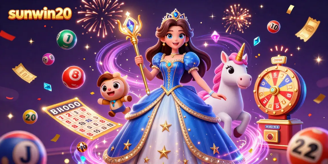 Experience the thrill of winning with sunwin20 as magical fun unfolds in a vibrant casino scene.