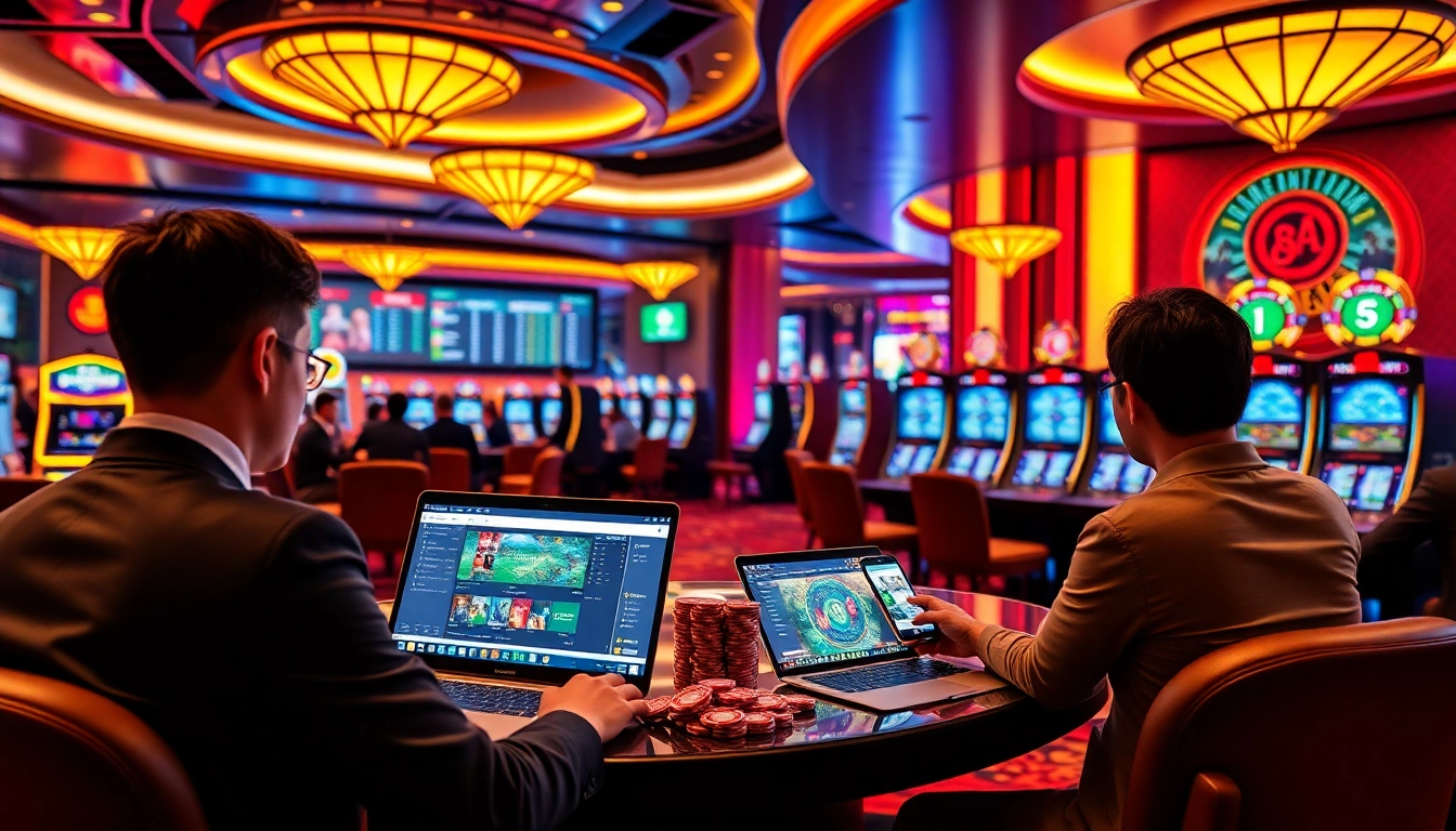 Engaging players using sbobet link login for online betting at a vibrant casino sportsbook.