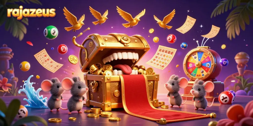 Bermain slot di rajazeus dengan RTP tinggi dan jackpot menarik, menarik perhatian pemain.