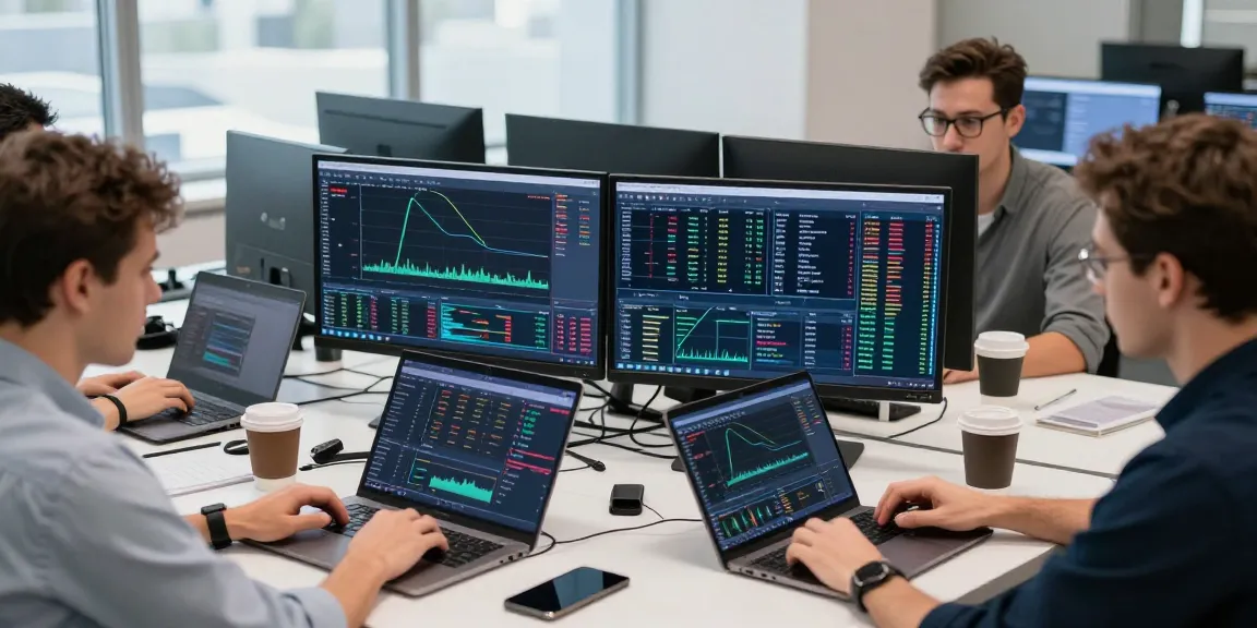 BitMEX биржа на современном торговом терминале с трейдерами и графиками