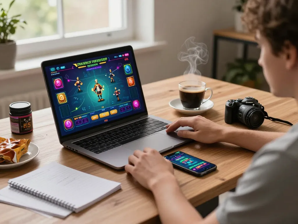 Engage in strategic gameplay with soc88 in a cozy online gaming setup featuring live dealer games