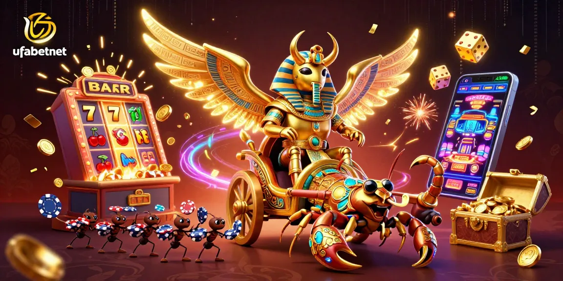 Experience exciting gameplay at ufabetnet with vibrant casino elements and dynamic characters.