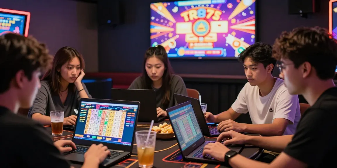Pengguna aktif juragan77 di lounge game online dengan layar berwarna-warni
