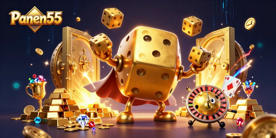 Experience excitement at Panen55 with vibrant gaming elements and dynamic 3D characters.