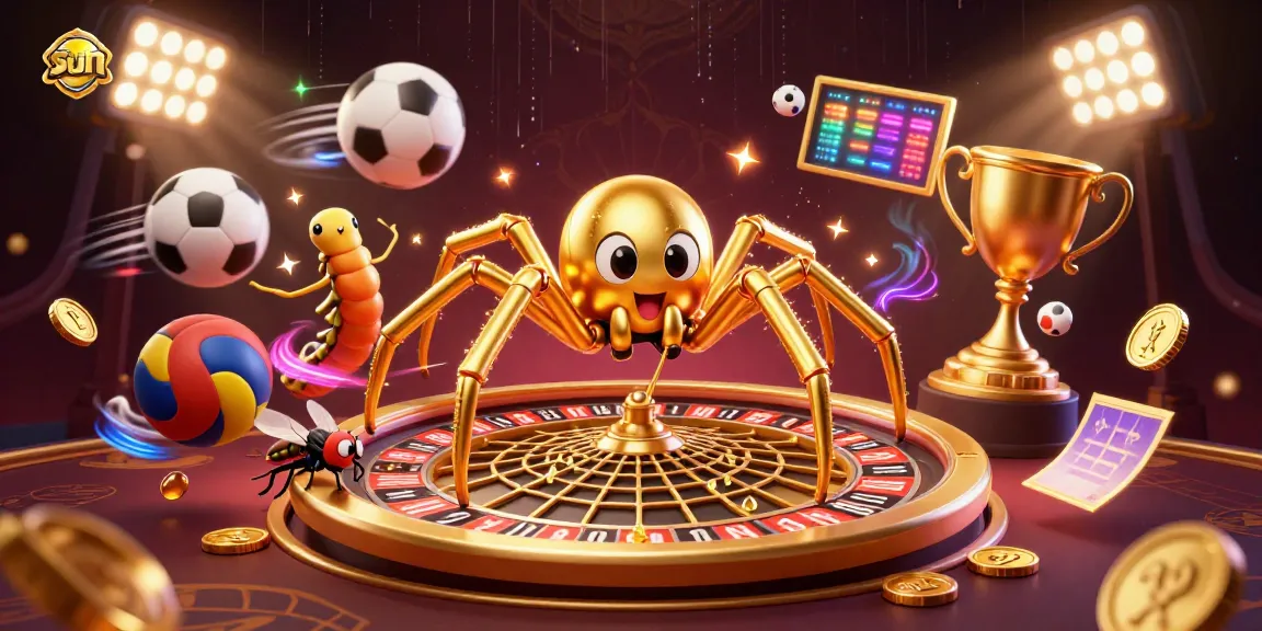 Place bets with sun-themed excitement in this vibrant casino scene.