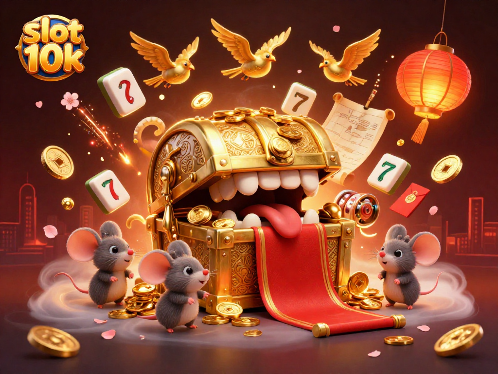 Engage with slot 10k and explore a vibrant casino themed illustration featuring treasures and adventure.