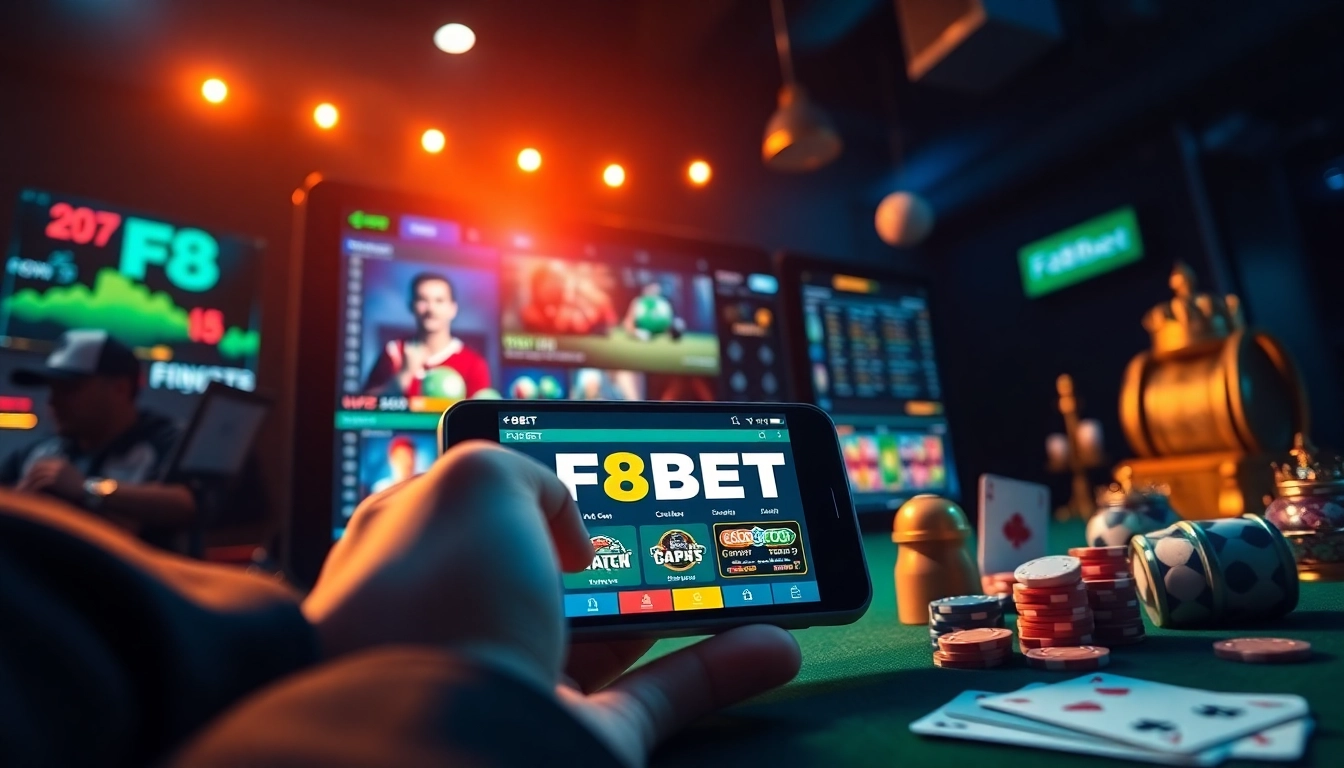 Experience the thrill of online betting with F8BET at https://f8bet.io/, showcasing a modern interface filled with exciting gaming options.