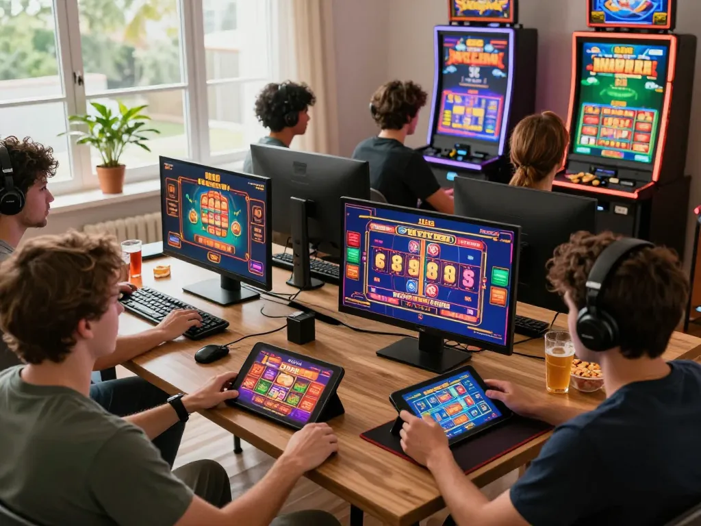 Exciting home gaming scene featuring players enjoying go88 online casino and betting games in a vibrant atmosphere.