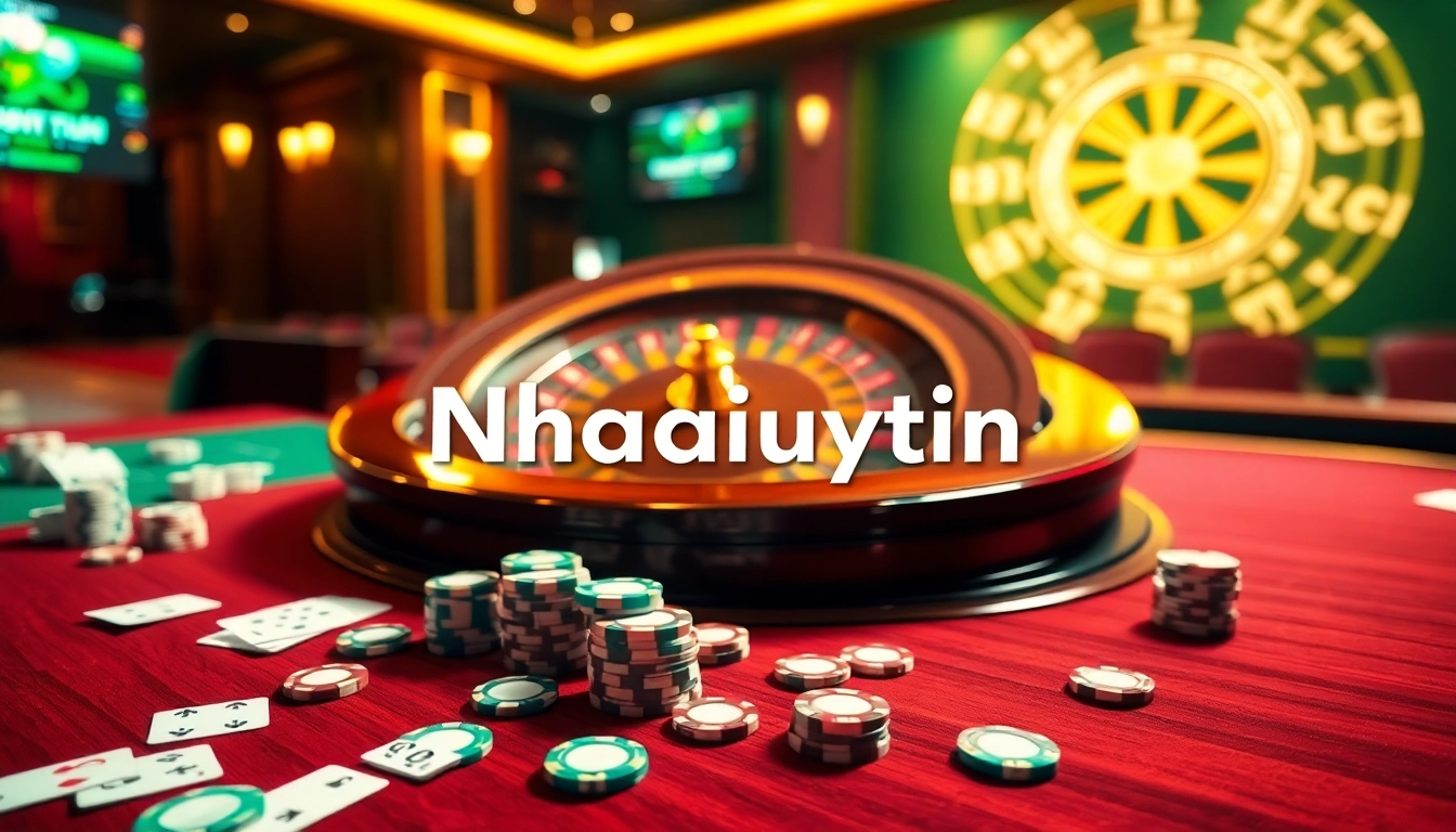 Join an exciting game at a casino-centric table, featuring the keyword Nhacaiuytin.