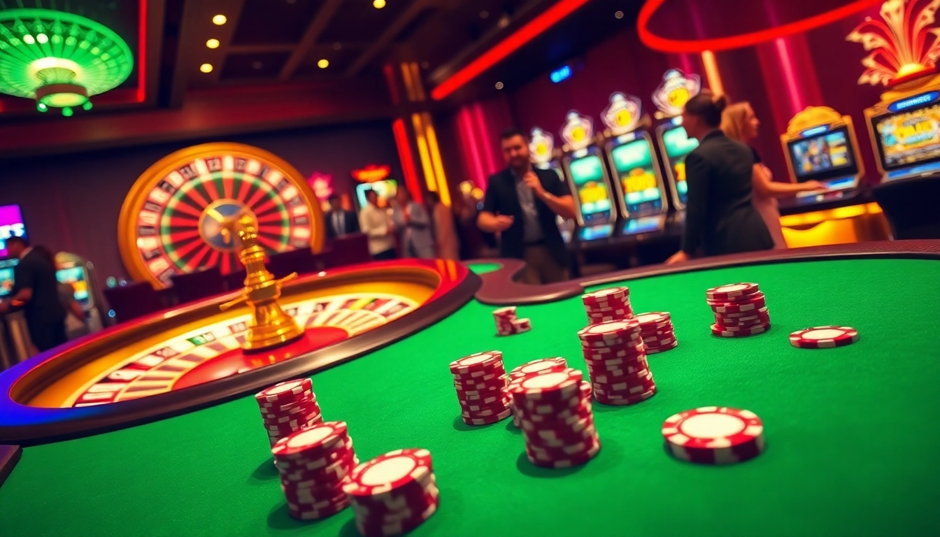 Experience the thrill of winning at https://rr88k1.com/ with vibrant gambling action featuring poker and roulette tables.
