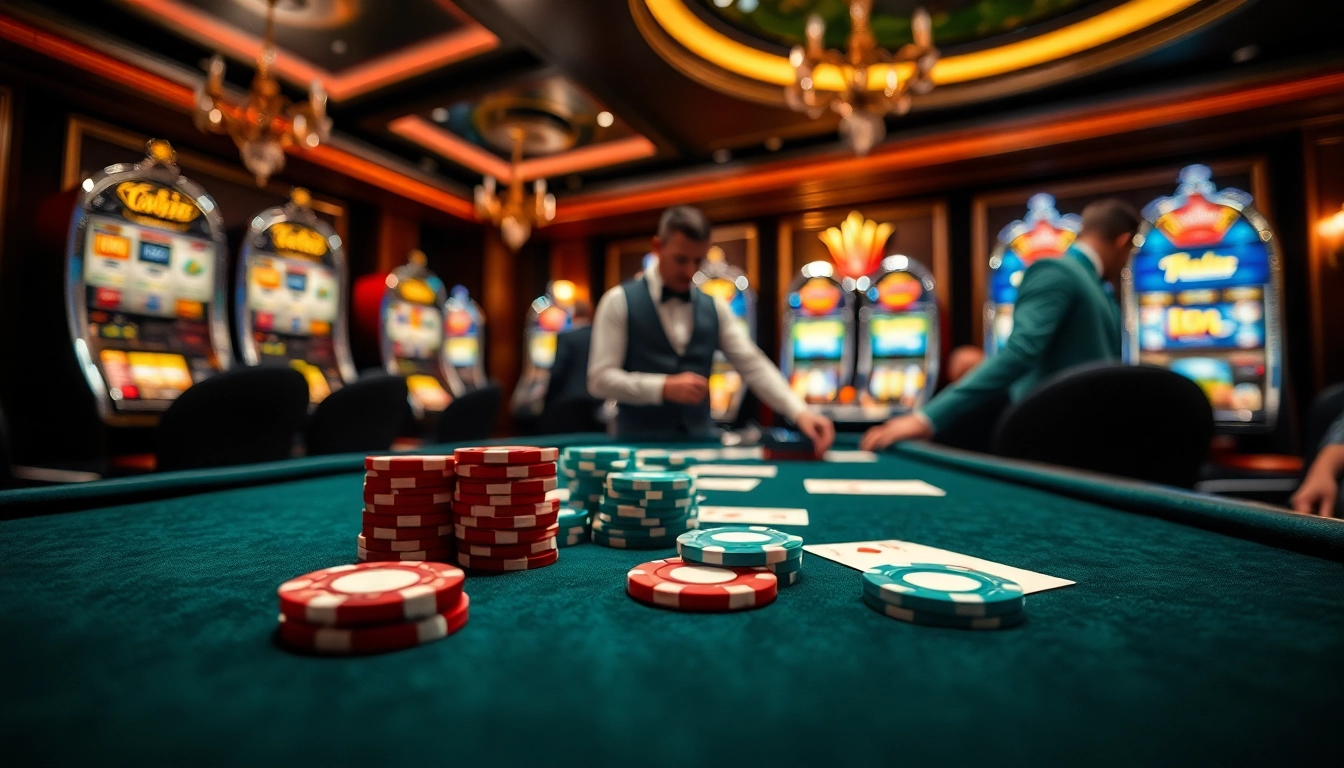 Mainkan BBNI4D di meja kasino mewah dengan chip poker dan suasana elegan.
