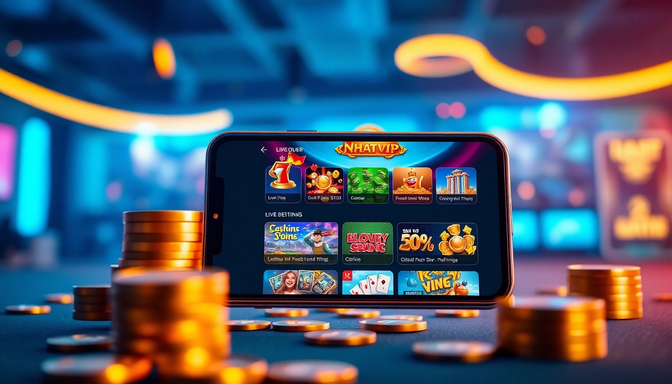 Tải game Nhatvip chính thức featuring a user-friendly mobile gaming interface.