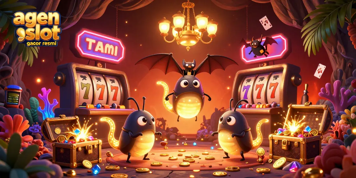 Enjoy thrilling slots at agen slot gacor resmi with glowing characters and vibrant treasures.