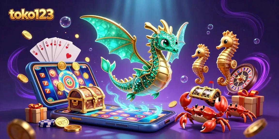 Play exciting slot games with toko123 featuring a sea dragon and treasures.
