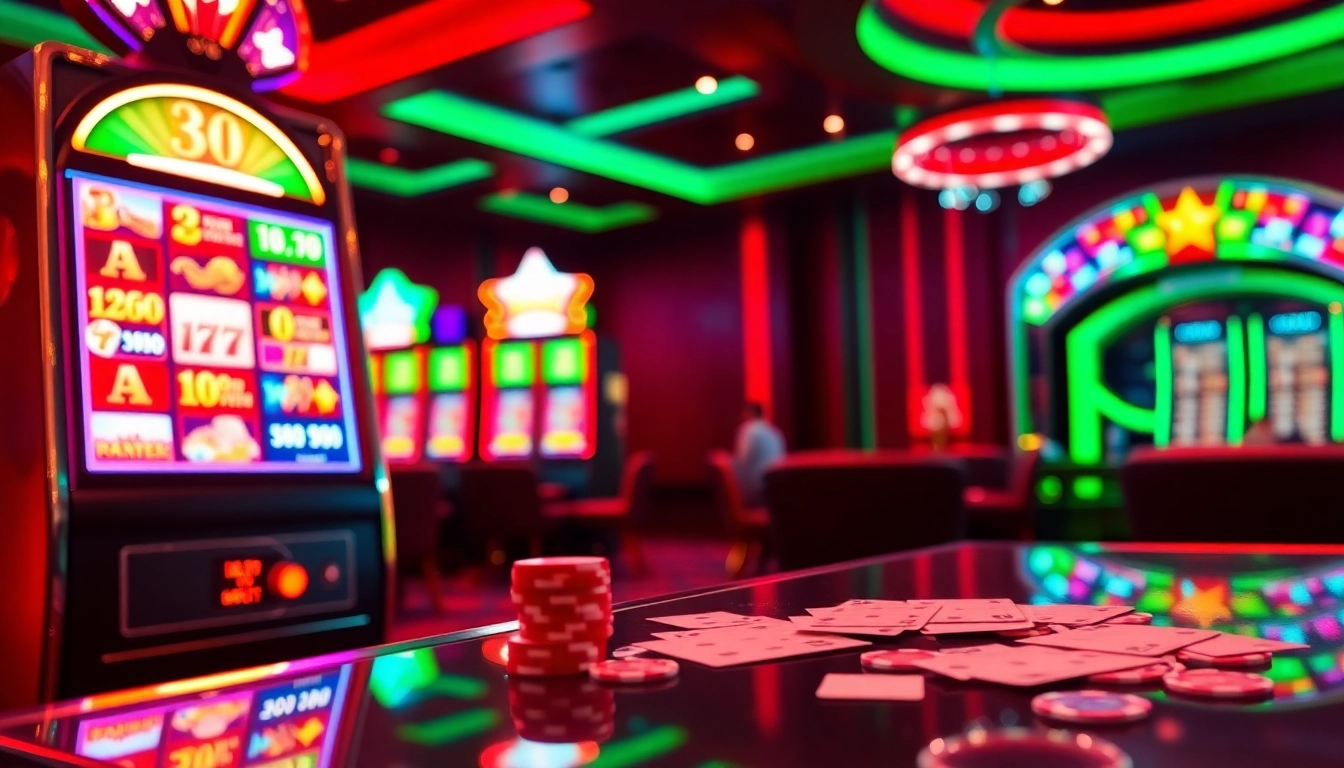 Experience the thrill of pen4d alternatif with vibrant slot machines and poker chips.