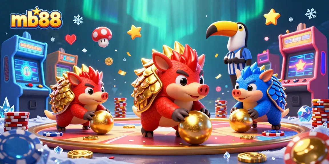 Enjoy thrilling moments at mb88 as pangolins compete in a colorful casino atmosphere
