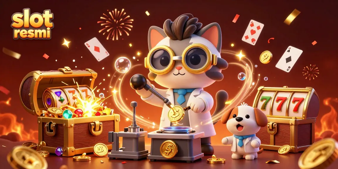 Engage in the thrilling world of slot resmi, featuring vibrant characters and dynamic casino elements.