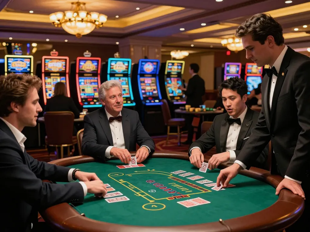 Players at kkwin.com blackjack table demonstrating strategic gameplay and excitement.