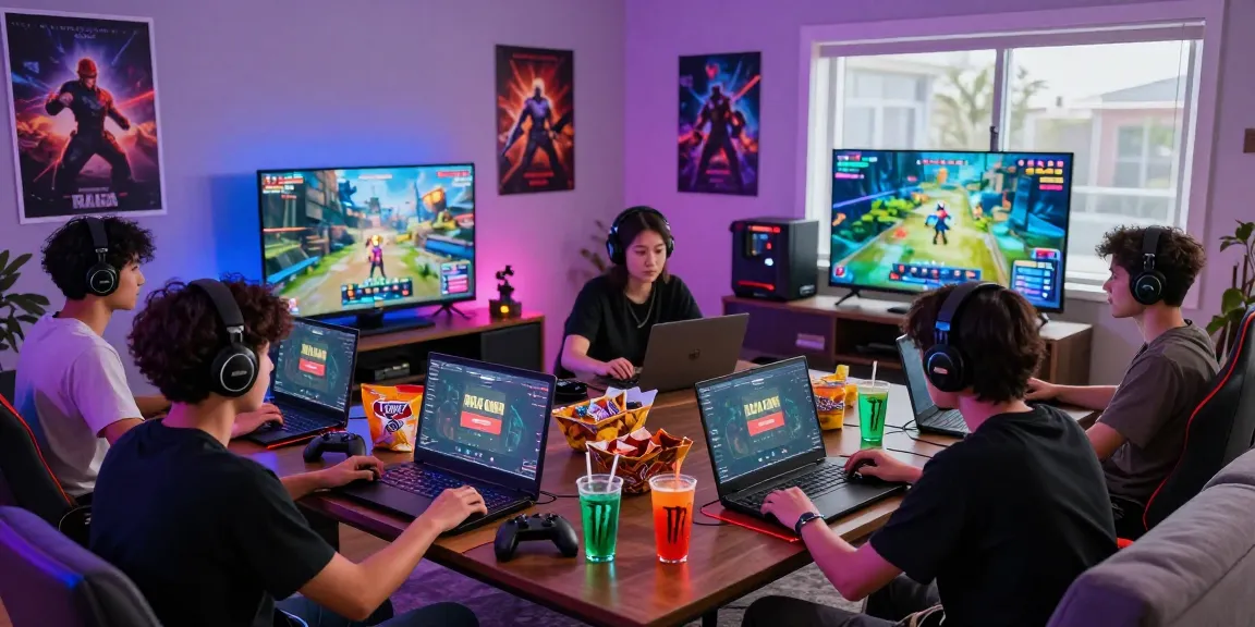 Raja Game login interface displayed as friends engage in a thrilling gaming session.
