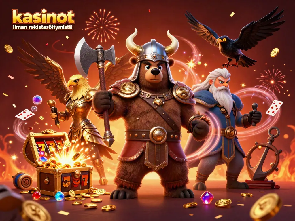 Kasinot ilman rekisteröitymistä tarjoaa jännitystä viihdyttävässä kasinotaiteessa, jossa vikingi, valkyyria ja pääsiäiskana yhdistyvät.