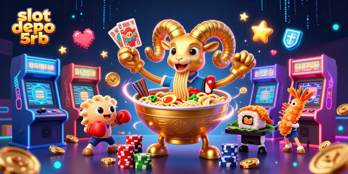 Experience thrilling action with the vibrant slot depo 5rb in an animated lottery scene.