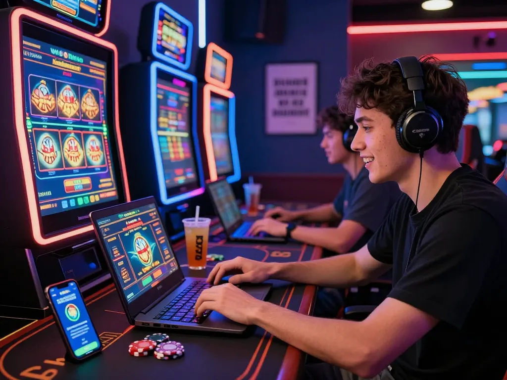 Experience the excitement of online gaming on 789win with a dynamic and vibrant setup.