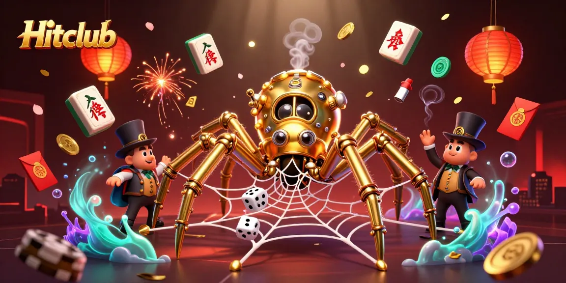 Hitclub engages players with thrilling games while golden spiders weave luck into every spin.