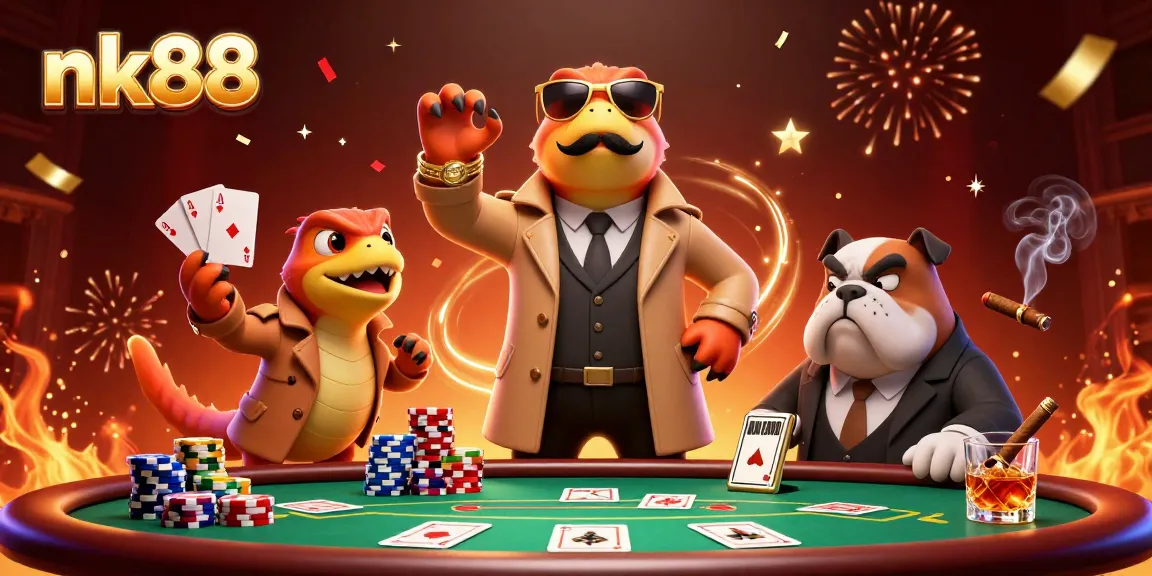 Experience thrilling games at nk88 as three raptors hilariously attempt to enter a VIP casino lounge.