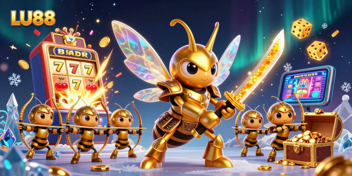 LU88's dynamic 3D Casino scene with vibrant characters and jackpot treasures creating excitement.