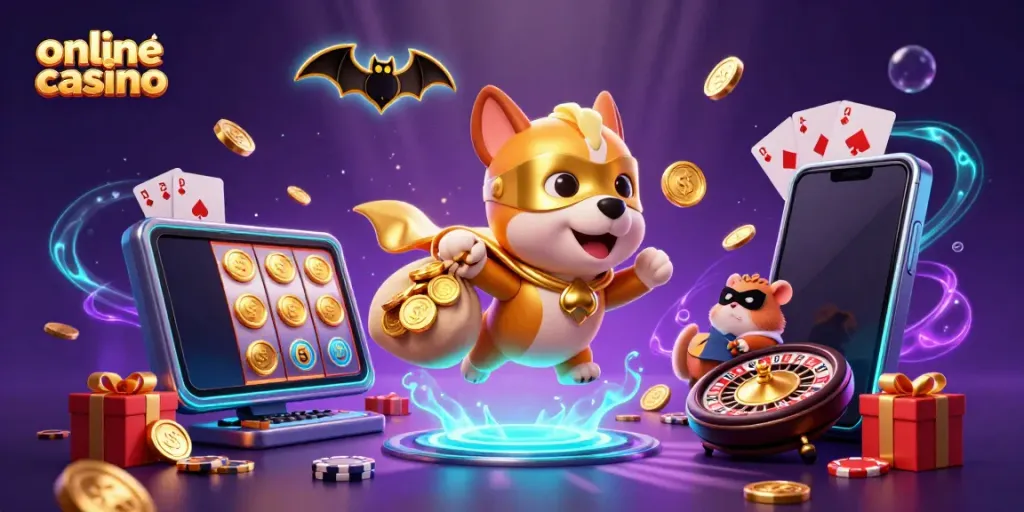 Experience vibrant gameplay with our online casino featuring animated characters and dynamic game elements.