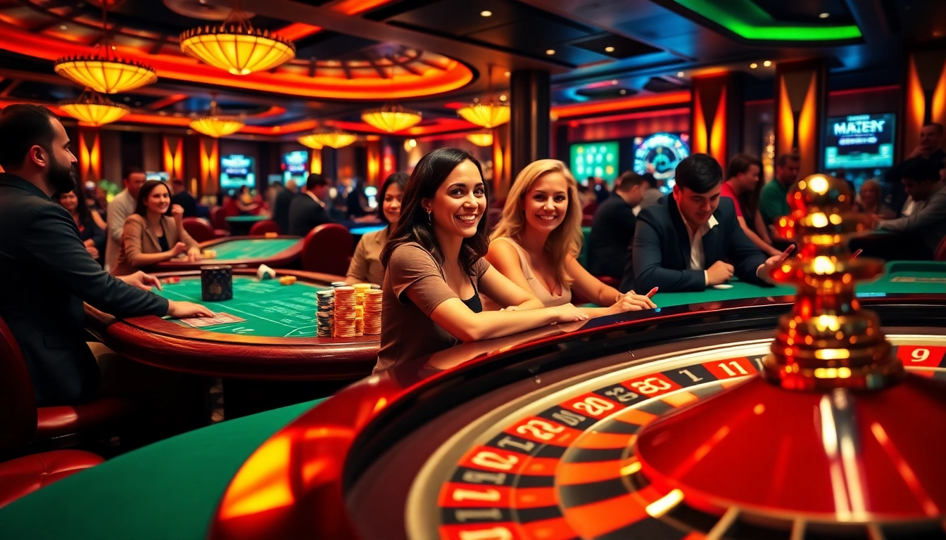SODO casino scene featuring vibrant casino tables, poker chips, and roulette wheel action.